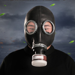 Men Army Masque à gaz Breath Game Noir